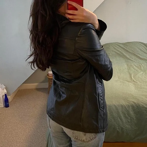 Vintage Maxima Black GENUINE LeathernJacket Women’s Size S Immaculate Condition - Picture 3 of 7